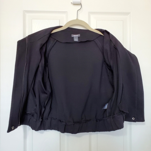 Kenneth Cole Reaction knit jacket vest black size 4 fits XS, S two way zipper - Picture 12 of 16